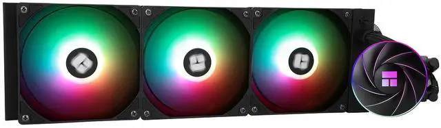 Main image of Aqua Elite 360 ARGB CPU Water Cooler, with 3 PWM Fans, 1550RPM Speed,for AMD/AM4/AM5, Intel LGA1851/1150/1151/1155/1156/1200/1700