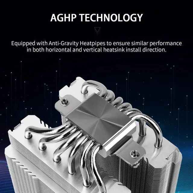 Alt view image 2 of 7 - Peerless Assassin 120 SE V3 CPU Cooler, 6-heatpipe AGHP Technology, Dual 120mm PWM Fans, 2000 RPM Speed, PA120SE 3rd Generation Compatible with AM5/Intel LGA 1700/1851/115X/1200 sockets