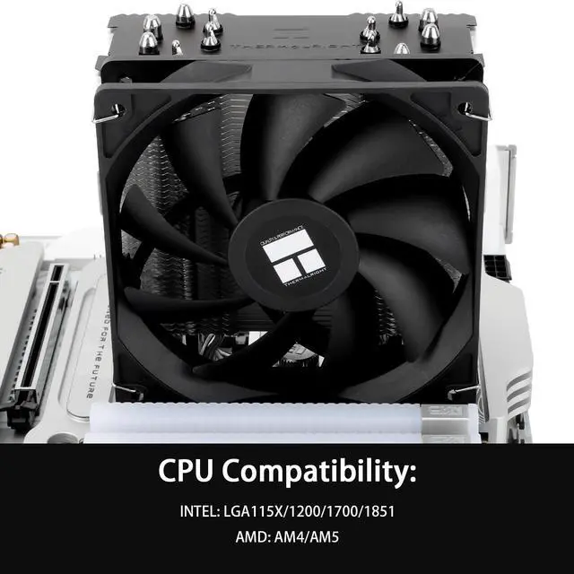Alt view image 3 of 7 - Burst Assassin 120 SE CPU Cooler, 6 Heat Pipes Heatsink Cooler, 12cm PWM Fan CPU Air Cooler, AGHP Technology, for Intel LGA1851/1700/115X/1200&AM4/AM5, 148mm High Computer CPU Cooling