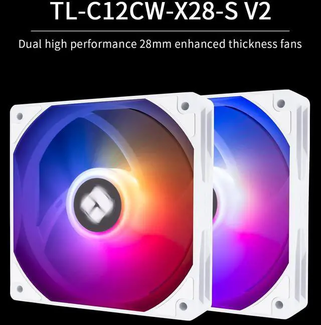 Alt view image 5 of 7 - Peerless Assassin 120 Vision ARGB White CPU Air Cooler, Twin Tower Cooler-1850RPM,320x240 Resolution IPS Screen with 2.8,CPU Cooler for LGA1851/1700/115x,AM4/AM5