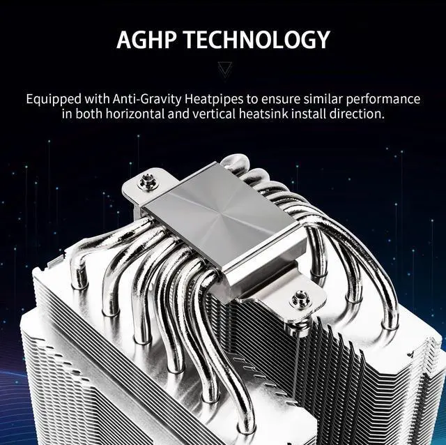 Alt view image 2 of 5 - Peerless Assassin 120 White V3 CPU Cooler, 6 Heat Pipes AGHP Technology, Dual 120mm PWM Fans, 2000RPM Speed, for AMD:AM4 AM5/Intel LGA 1851/1700/1150/1151/1200,PC Cooler