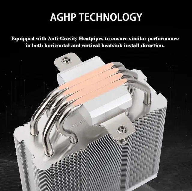 Alt view image 2 of 7 - Assassin X 120R Digital White CPU Air Cooler, 2000RPM Speed,4 Heatpipes, 12cm Quiet PWM Fan CPU Cooler, Digital Screen Top Cover,for AM4/AM5,Intel LGA1700/1851/1150/1151/1200, PC Cooling