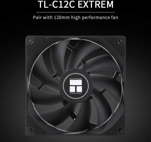 Alt view image 5 of 6 - Peerless Assassin 120 SE Extrem CPU Air Cooler with 6 Heat Pipes, Dual PWM Fans, AGHP heatpipe Technology, 154mm High Cooling, for AM5/AM4, Intel LGA1851/1700/1150/1151/1155/1156/1200