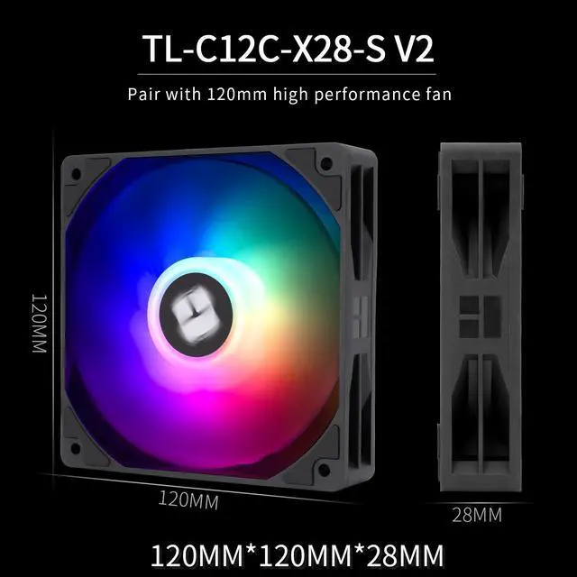 Alt view image 6 of 7 - Peerless Assassin 120 Digital ARGB Black CPU Air Cooler, Digital Screen Top Cover,6 Heatpipes Computer CPU Cooler, for AM4/AM5,Intel LGA1700/1851/1150/1151/1200, PC Cooler-Black ARGB