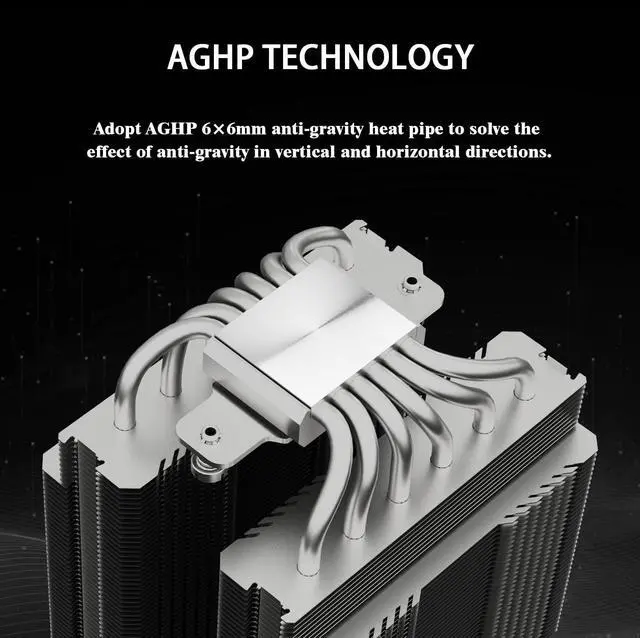 Alt view image 2 of 7 - Peerless Assassin 120 Digital White CPU Air Cooler, Digital Screen Top Cover,6 Heatpipes Computer CPU Cooler, for AM4/AM5,Intel LGA1700/1851/1150/1151/1200, PC Cooler-White