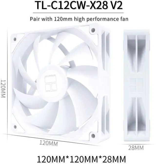 Alt view image 6 of 7 - Peerless Assassin 120 Digital White CPU Air Cooler, Digital Screen Top Cover,6 Heatpipes Computer CPU Cooler, for AM4/AM5,Intel LGA1700/1851/1150/1151/1200, PC Cooler-White