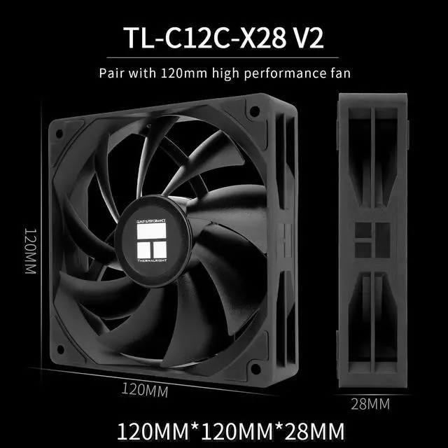 Alt view image 5 of 7 - Peerless Assassin 120 Digital Black CPU Air Cooler, Digital Screen Top Cover,6 Heatpipes Computer CPU Cooler, for AM4/AM5,Intel LGA1700/1851/1150/1151/1200, PC Cooler-Black