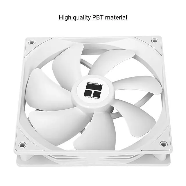 Alt view image 5 of 6 - TL-C14CW CPU Case Fan 140mm, PWM Fan Silent Computer CPU Fan with 1500RPM Speed, CPU Cooling White TL-C14CW