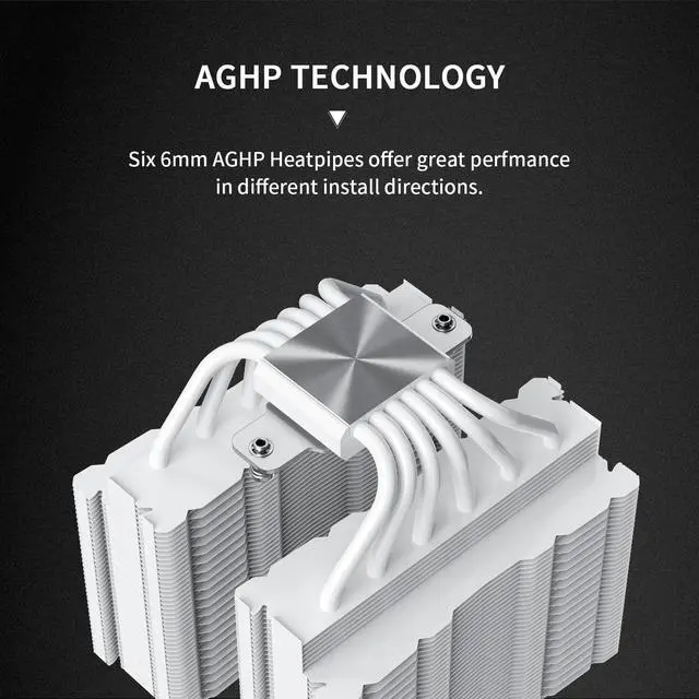 Alt view image 4 of 6 - Peerless Assassin 140 Digital White CPU Cooler, Double PWM Fans with 1850RPM Speed, Support Intel lga1700/1851/115X/2011/1200,AMD:AM4/AM5, Computer CPU Cooling,Digital Screen Top Cover