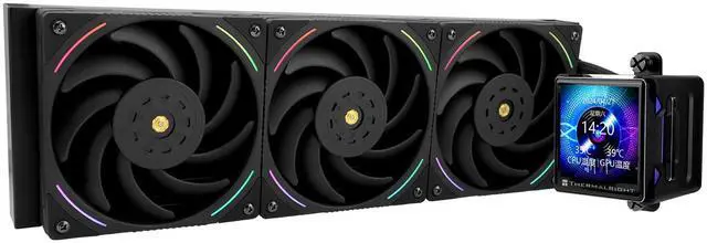 Main image of Elite Vision 360 ARGB Black CPU AIO Cooler,IPS LCD Screen with 320 * 320 Resolution,for AM5&Intel 1700/1851,High-Performance CPU Water-Cooled with 2.73in Removable Liquid Crystal Display