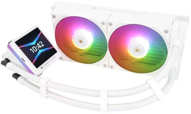 Main image of Grand Vision 240 ARGB White CPU AIO Cooler,PC 240 Specification Water Cooler System,IPS LCD Screen with 480x480 Resolution and 3.4inch,for AM4/AM5&LGA1700/1851,High Performance Pump