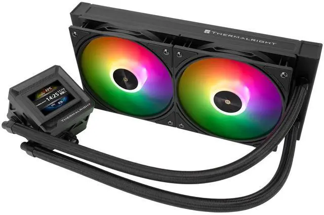 Main image of FW 240 SE ARGB Black-AIO CPU Liquid Cooler,IPS LCD Screen with 320 * 240 Resolution,for AM4/AM5,Intel LGA1700/1851,2-inch Magnet-Absorbent LCD Screen for Images-Black,PC CPU Water Cooler