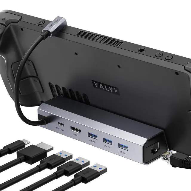 Alt view image 2 of 7 - 2-Pack Screen Protectors+Docking Station Compatible with Steam Deck