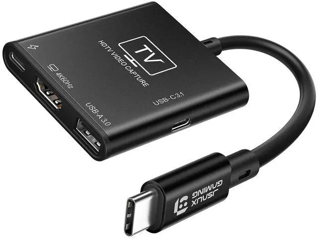 Main image of Video Capture Card, HDMI Capture Card for Streaming with 4K 60Hz HDMI Passthrough, Record in 1080P 60FPS with Low Latency, Portable Dock for Nintendo Switch 2/Steam Deck/ROG Ally/Legion