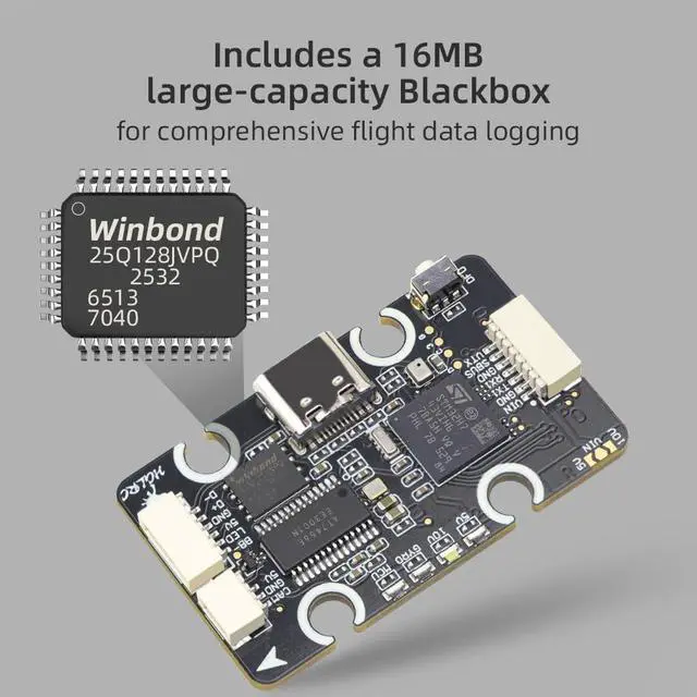 Alt view image 4 of 7 - H743 8S MINI V1 FC Flight Controller M3, with STM32H743 MCU ICM42688P gyroscope, Includes a 16MB Blackbox, compatible with Nblade