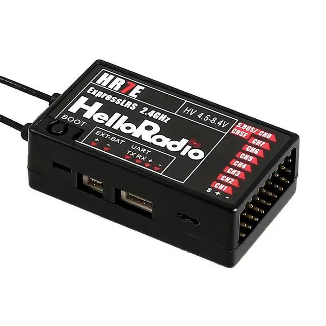 Alt view image 2 of 4 - 8CH ELRS PWM Receiver 2.4GHz HR7E ExpressLRS Receiver Module for FPV Fixed Wing RC Airplane Car Boat Vehicles