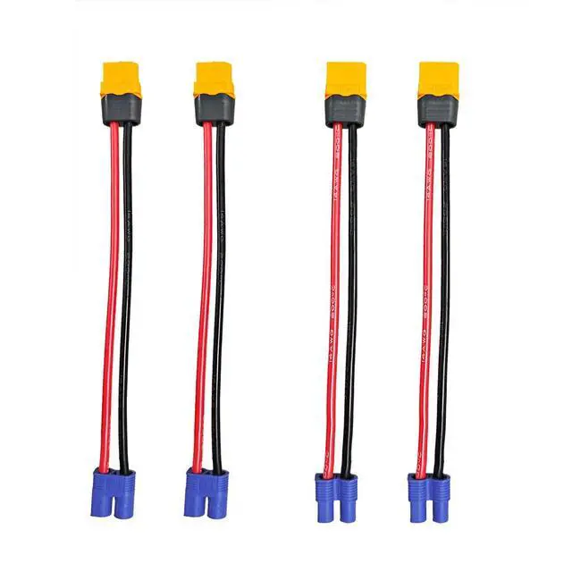 Alt view image 2 of 3 - XT60 to EC3 Battery Adapter Cable RC Charge Extension Lead with 15cm 14AWG Wire for FPV RC Battery Charger