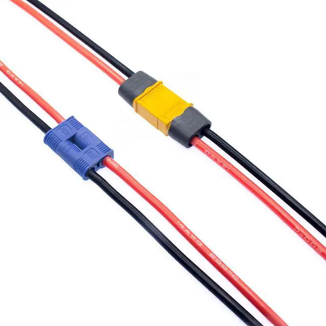 Alt view image 3 of 3 - XT60 to EC3 Battery Adapter Cable RC Charge Extension Lead with 15cm 14AWG Wire for FPV RC Battery Charger