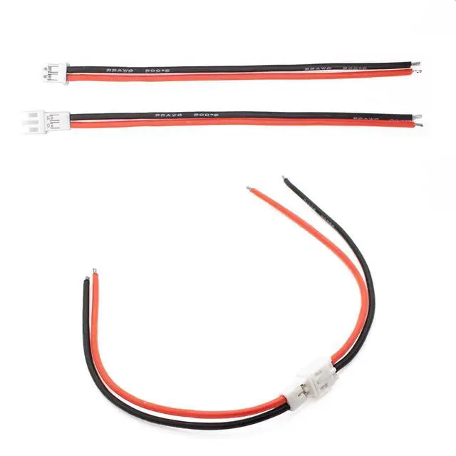 Alt view image 2 of 3 - JST-PH 2.0 Connector Cable 2-Pin PH2.0 Male/Female Silicone Wire with 10cm