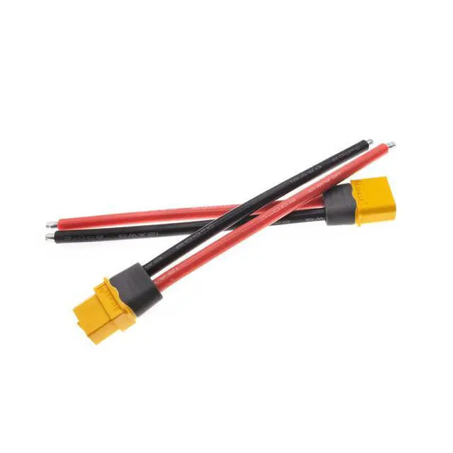 Alt view image 2 of 2 - XT60 Plug Female Male Connector Cable XT60H XT60 Pigtail with12AWG 10cm Silicon Wire for RC Lipo Battery ESC