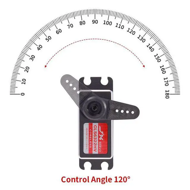 Alt view image 6 of 7 - CLS6322HV 21kg High Torque Digital Coreless Motor Servo Metal Gears 7.4V HV for RC Car, RC Boat, Robot Arm