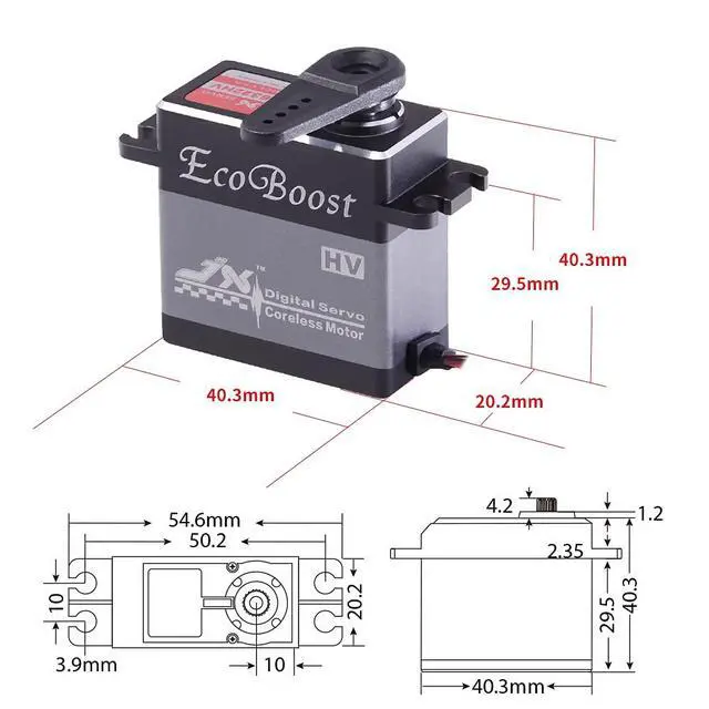 Alt view image 7 of 7 - CLS6322HV 21kg High Torque Digital Coreless Motor Servo Metal Gears 7.4V HV for RC Car, RC Boat, Robot Arm