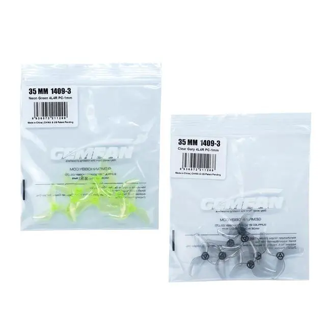 Alt view image 2 of 4 - 35MM 1409 3-Blade Propeller Props 1mm for Tiny Whoop Quadcopter 16pcs