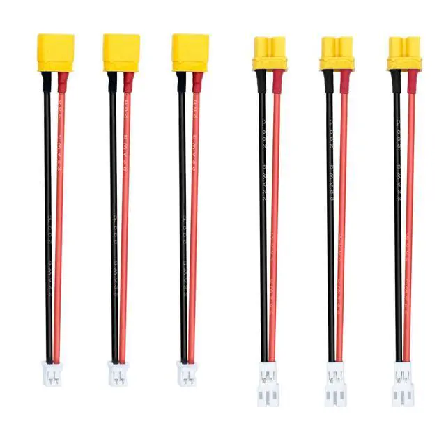 Alt view image 2 of 4 - XT30 to PH2.0 Male Female Cable and JST-PH2.0 Connector Cable 22AWG 10cm