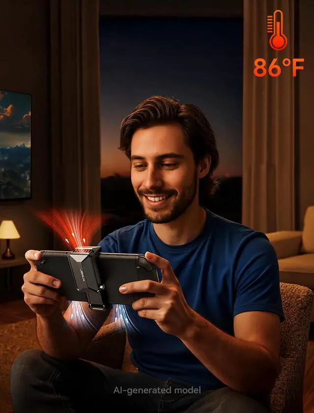Alt view image 7 of 7 - Cooling Fan for Switch 2 (2025), Cool Down Accessories for Switch 2 | Switch 2 Fan (Stepless Adjustable Fan Speed) Cools to Enhance Performance & Extend Console Battery Life - Black (GP0201A)