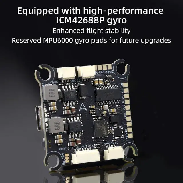 Alt view image 2 of 6 - F405 8S V1 FC Flight Controller High-performance ICM42688P M3 for FPV Racing Freestyle Drones