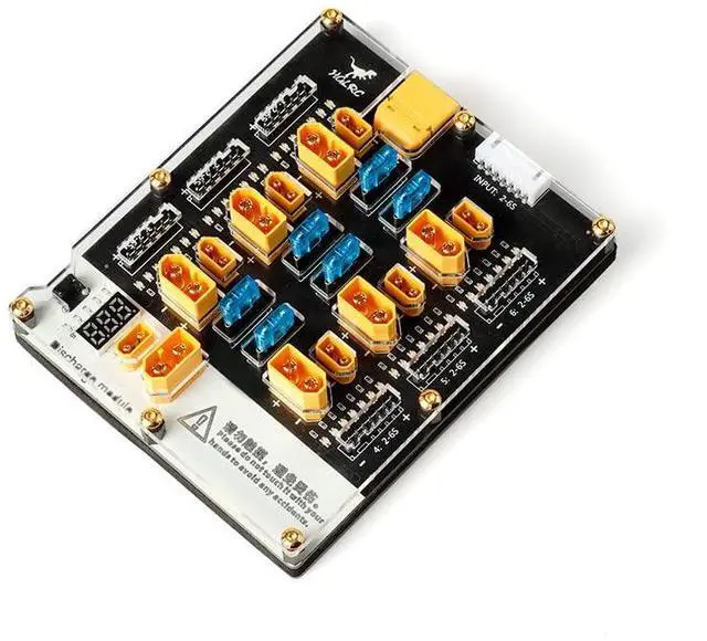 Alt view image 3 of 7 - Thor 6 Port Lipo Battery Balance Charger Board Pro 40A XT60 XT30 Plug 2-6S Integrated with Lipo Discharger for IMAX B6 ISDT Q6 Nano HOTA D6 Pro P6