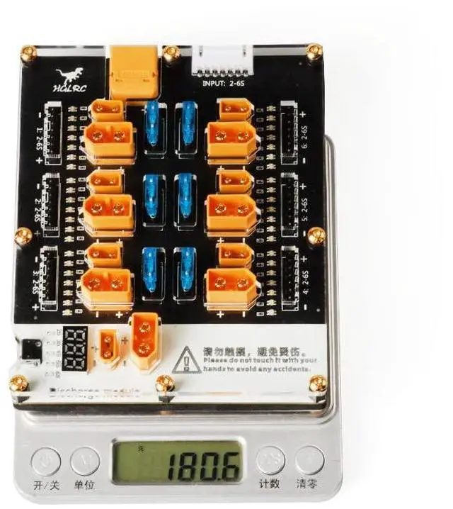 Alt view image 7 of 7 - Thor 6 Port Lipo Battery Balance Charger Board Pro 40A XT60 XT30 Plug 2-6S Integrated with Lipo Discharger for IMAX B6 ISDT Q6 Nano HOTA D6 Pro P6
