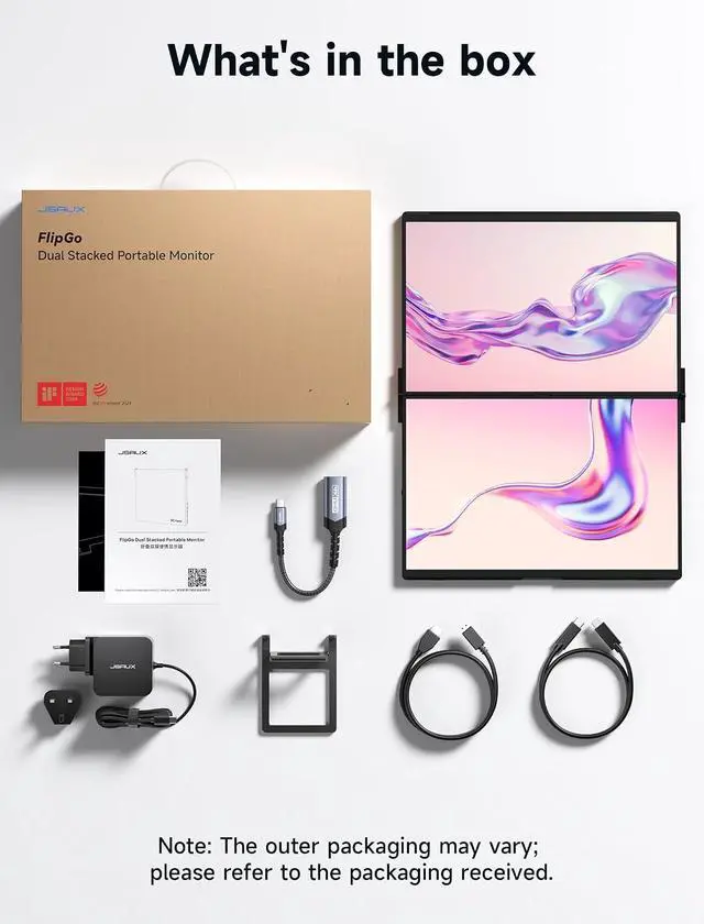 Alt view image 6 of 7 - FlipGo 13.5" 2.2K Dual Touchscreen Portable Monitor, Triple Laptop Touch IPS Screen Extender | HiDPI Display | One Cable to Dual Screen | Built-in HUB | Magnetic Design for Windows