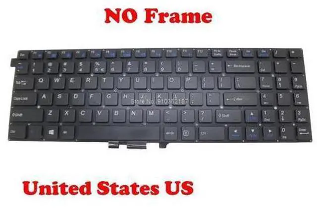Main image of 6-80-W55S1-010-1 6-80-W5500-012-1 US Keyboard For W550EU MP-12C93US-4303W 430W 4307 MP-12C93U4-4303W English 6-80-W5501-011-1