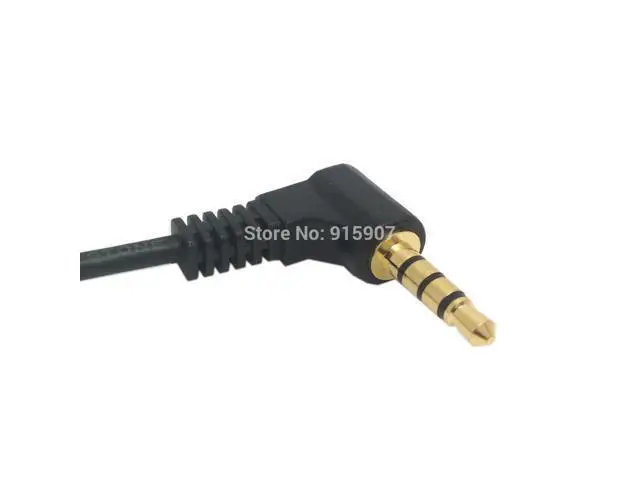 Alt view image 3 of 4 - CYDZ 10cm Right Angled 90 Degree 3.5mm 4 poles Audio Stereo Male to Female Extension Cable