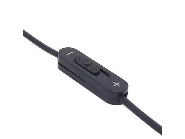 Alt view image 4 of 4 - NGFF Stereo Male 3.5mm to Double mono 3.5mm Female Audio Headphone Y Splitter Adapter Cable with Volume Switch