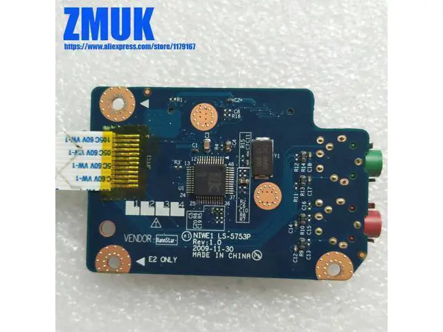 Alt view image 2 of 6 - AUDIO_CardReader Board W/Cable For Lenovo G460 G460E G465 Z460 Z465 Series,P/N LS-5753P