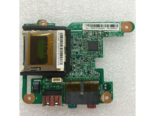 Alt view image 2 of 2 - Audio Media Card Reader Board I/O card assembly Without Cable For Lenovo Thinkpad ThinkPad X200 X200S X200T Series,FRU 42W8012