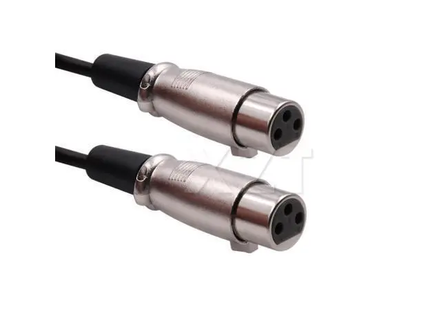 Alt view image 4 of 6 - AT 1PCS Premium Male Plug to 2 Female Jack Mic Audio Adapter XLR Cable 1.5Ft 0.5M high performance Black