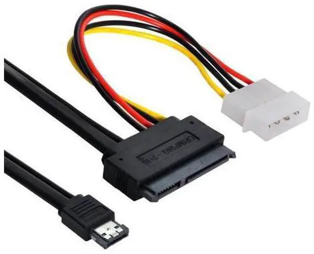 Alt view image 3 of 3 - Power eSATA Combo to SATA 22Pin IDE 5V 12V for 3 5" 2 5" Hard Disk Cable 50cm