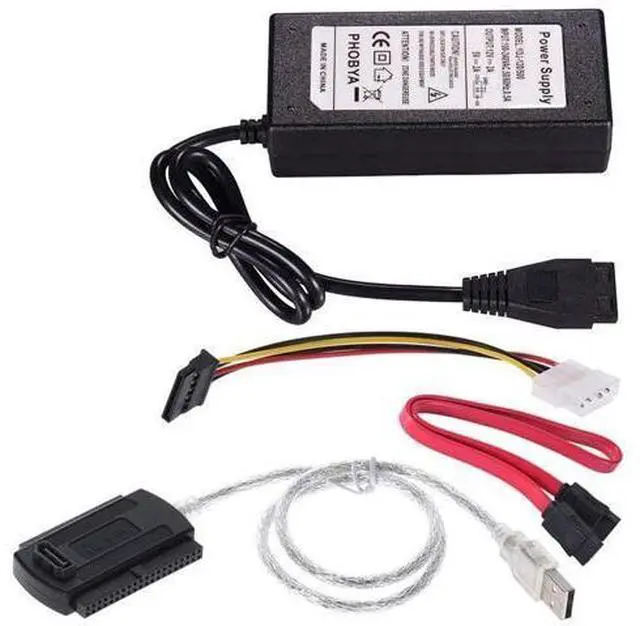 Main image of SATA PATA IDE Drive to USB 2.0 Adapter Converter Cable for Hard Drive Disk HDD 2.5 inch 3.5 inch with External EU Plug