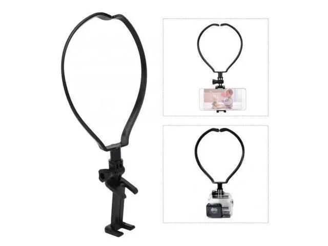 Alt view image 2 of 4 - Hands Free Phone Mount Wearable Smartphone Holder for Mobile Phone/Gopro 180 Degree Angle Adjustment for Shooting/ Recording