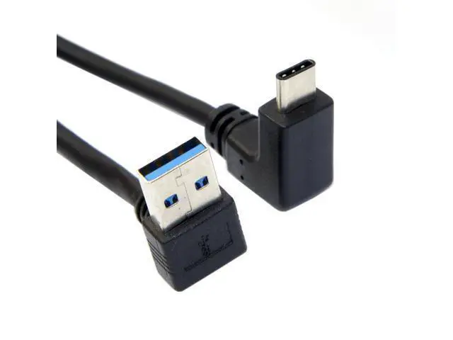Alt view image 4 of 4 - CYDZ USB 3.1 USB-C Reversible Angled to 90 Degree Up Angled A Male Data Cable for Laptop & Tablet & Phone
