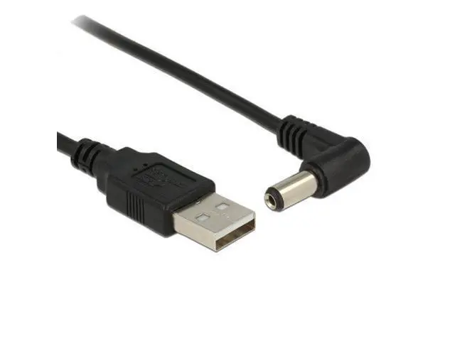 Alt view image 2 of 3 - CYDZ 80cm USB 2.0 A Type Male to Right Angled 90 Degree 5.5 x 2.1mm DC 5V Power Plug Barrel Connector Charge Cable