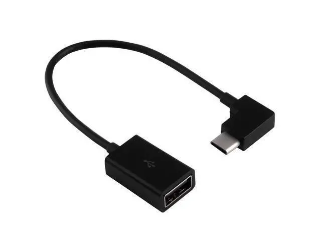 Alt view image 2 of 5 - Right Angled 90 Degree USB-C Type-C to USB 2.0 Female OTG Cable for Samsung Galaxy S8 S8+ Plus Cell Phone 0.1M