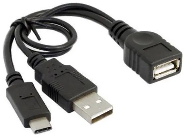 Main image of CYDZ USB-C USB 3.1 Type C Male Connector to A Female OTG Data Cable with Extral Power