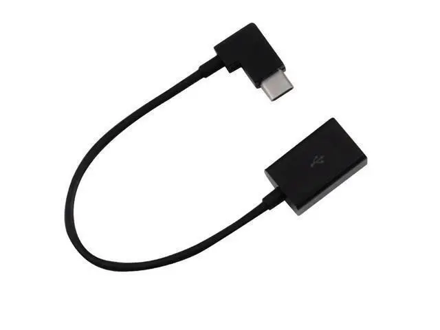 Alt view image 3 of 5 - Right Angled 90 Degree USB-C Type-C to USB 2.0 Female OTG Cable for Samsung Galaxy S8 S8+ Plus Cell Phone 0.1M