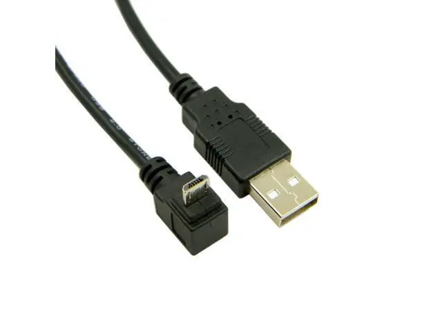 Alt view image 3 of 4 - CYDZ Up Angled 90 Degree Micro USB to USB Data Charge Cable for I9500 i9300 N7100