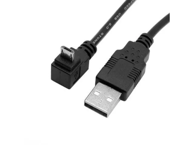 Alt view image 2 of 4 - CYDZ Up Angled 90 Degree Micro USB to USB Data Charge Cable for I9500 i9300 N7100