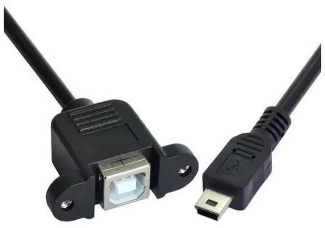 Alt view image 3 of 7 - CYDZ USB 2.0 MINI Male to B type Female OTG host CABLE 0.2m